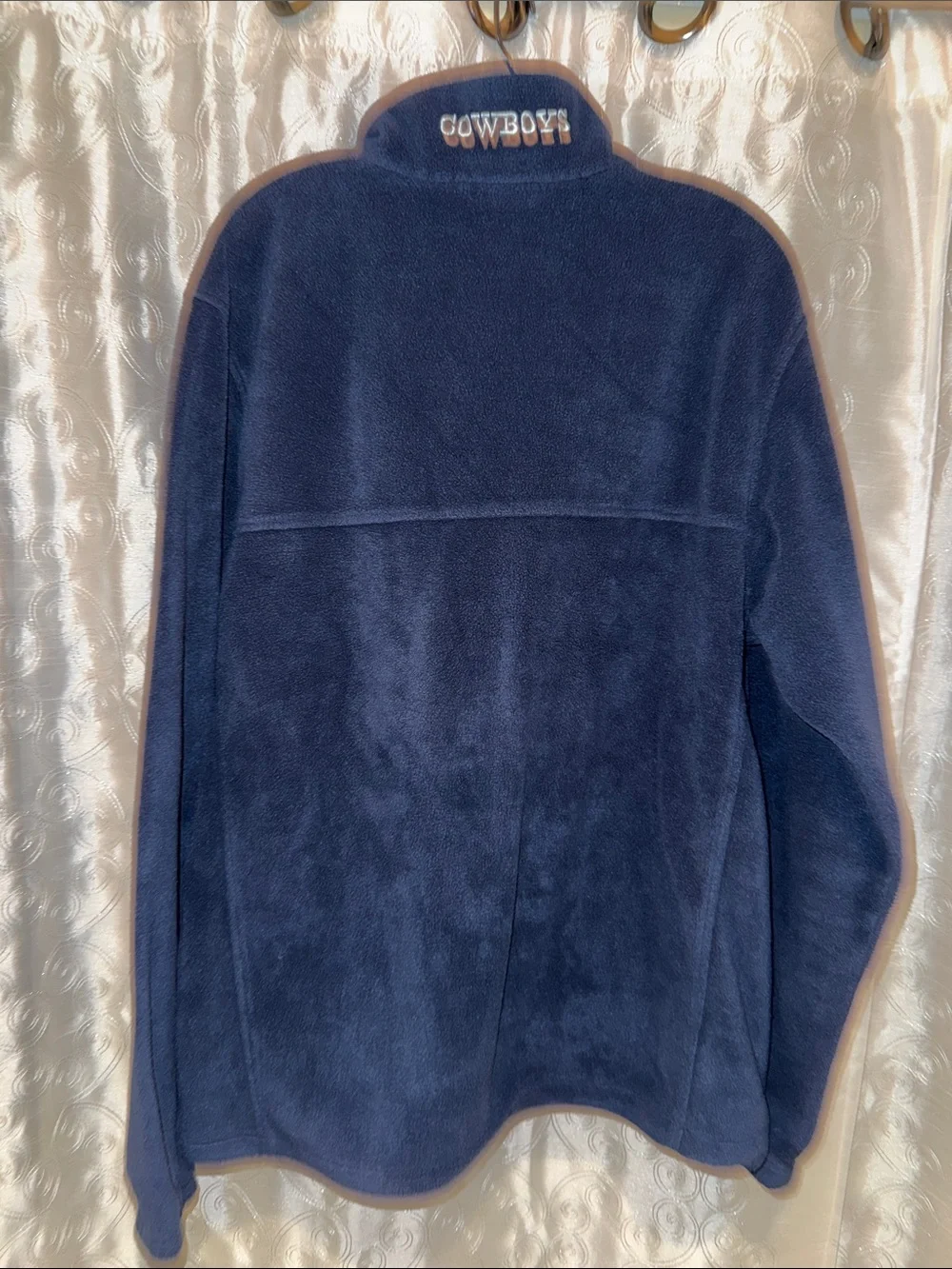 Columbia Dallas Cowboys Navy Blue Full‑Zip Fleece Jacket Men’s Size Large 🔥 G6